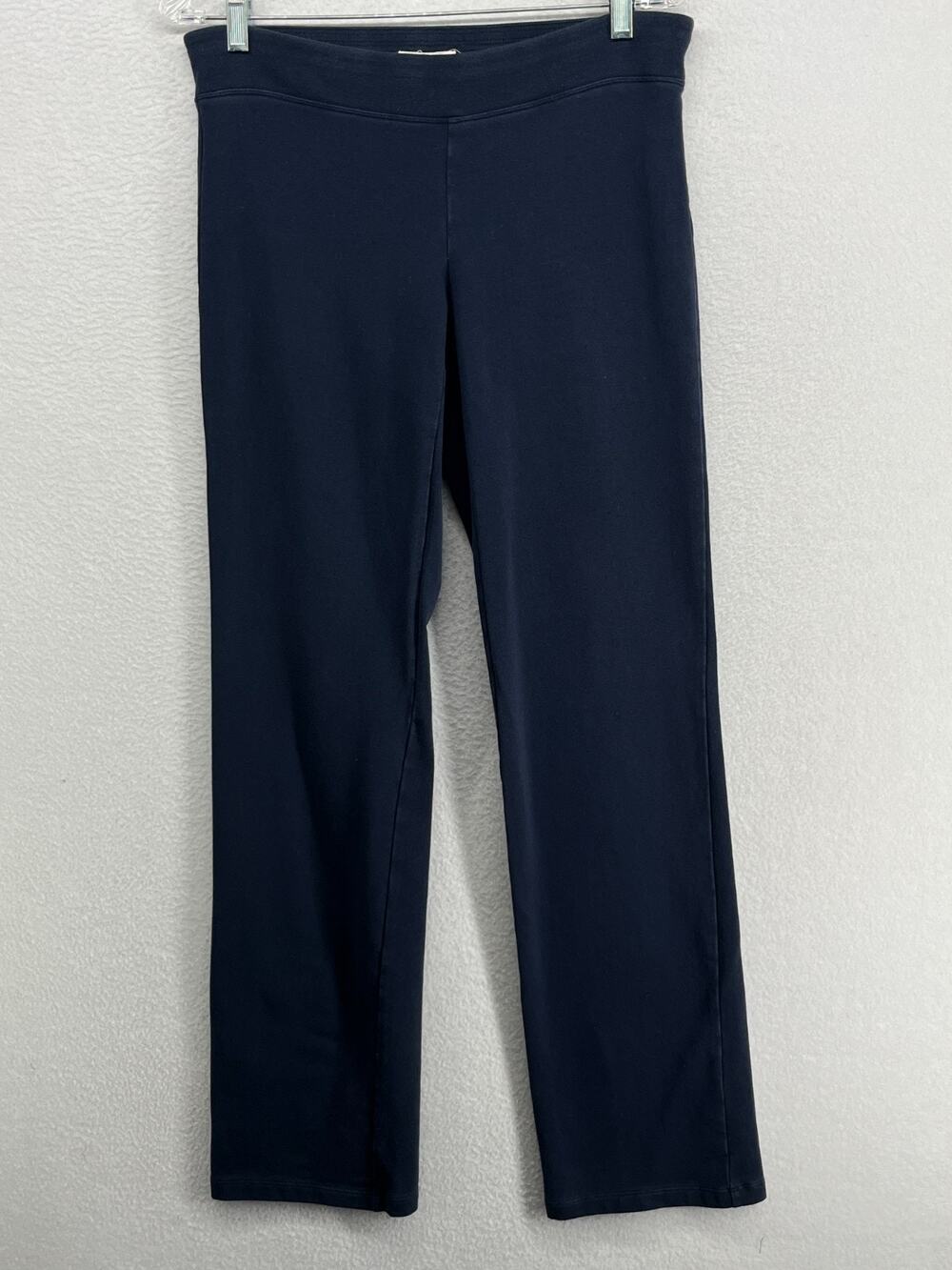 EILEEN FISHER Pants XS Organic Cotton French Loop Terry Full Length Yoga Blue